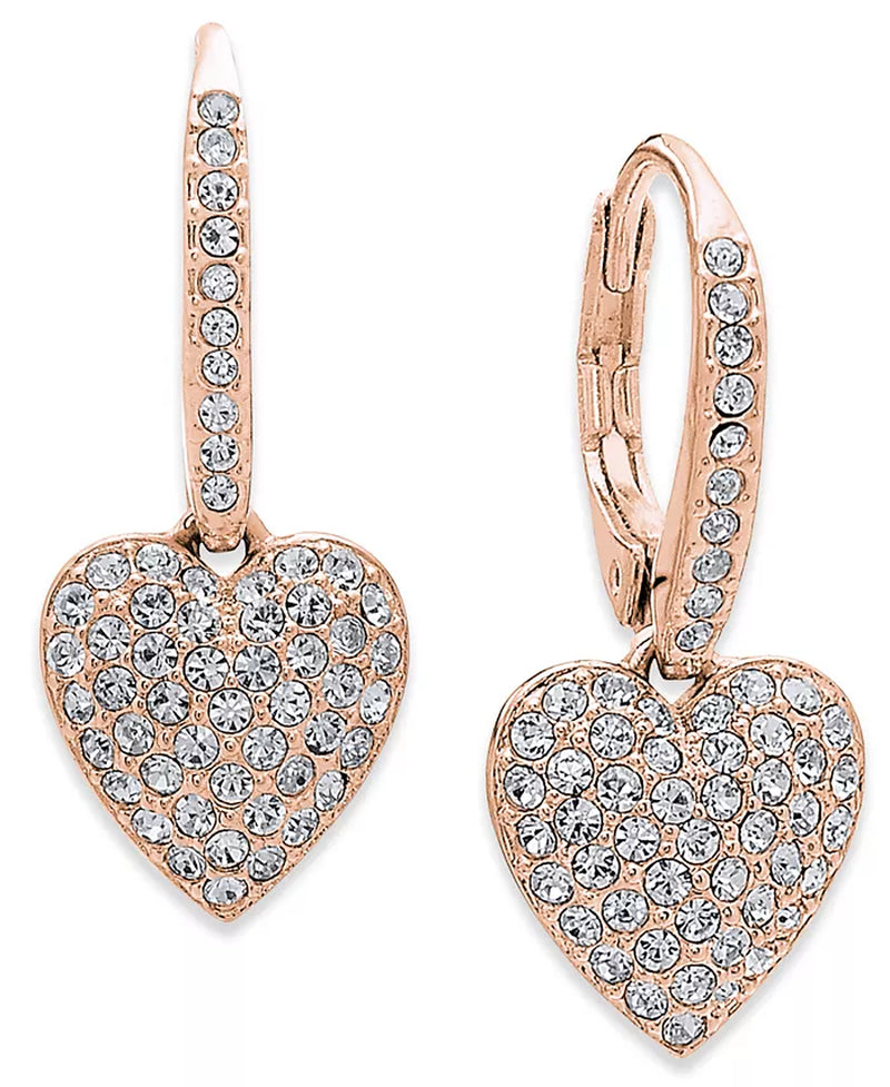 Pavã© Heart Drop Earrings, Created for Macy'S